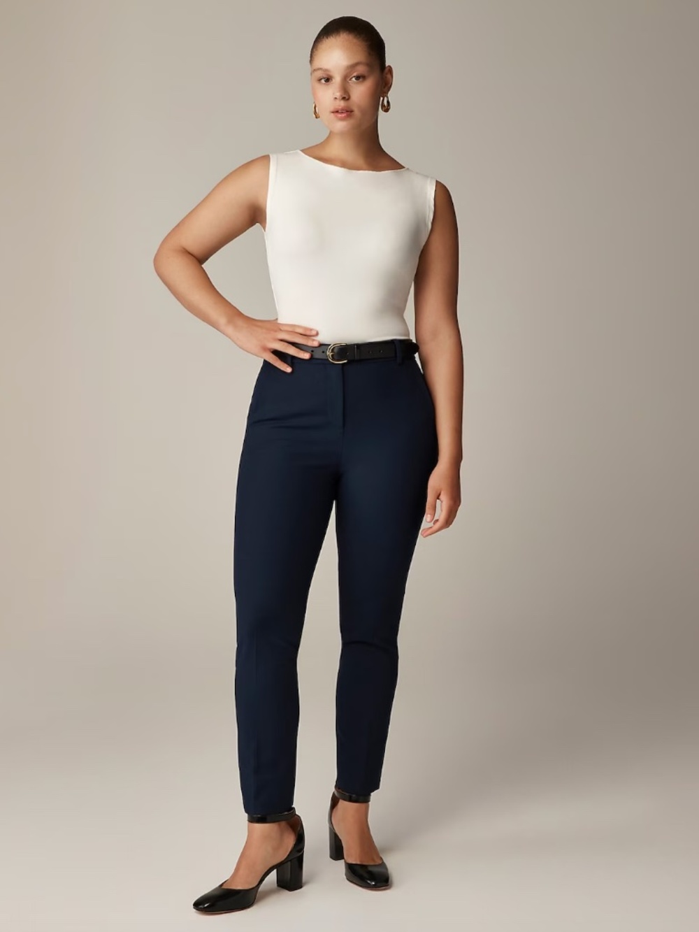 J. Crew Women's High-rise Cameron Pant in Four-Season Stretch - Navy - Size 0